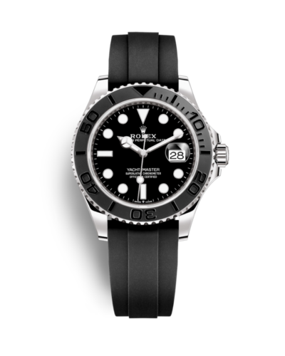 Reduced Super Clone Rolex Yacht Master Black Oysterflex