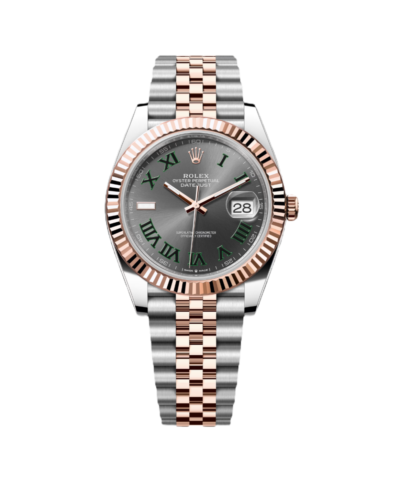 Super Clone Datejust Wimbledon , Slate, Oystersteel And Everose Gold
