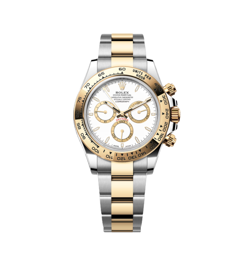 Super-Clone-Rolex-Cosmograph-Daytona-White-And-Yellow-Gold-1