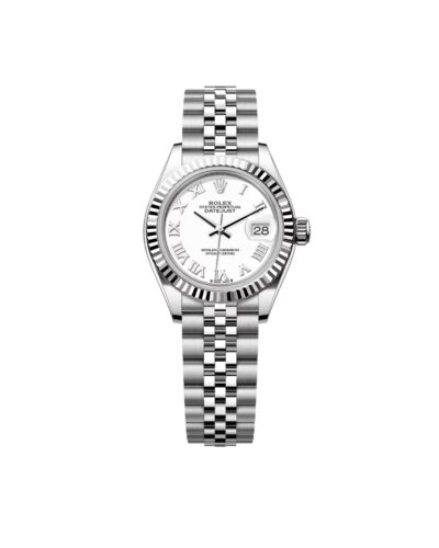 Super Clone Rolex Datejust 31mm White Roman Dial Silver Jubilee