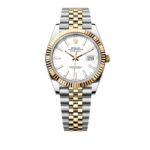 Super Clone Rolex Datejust 36mm White Dial Yellow Gold Jubilee