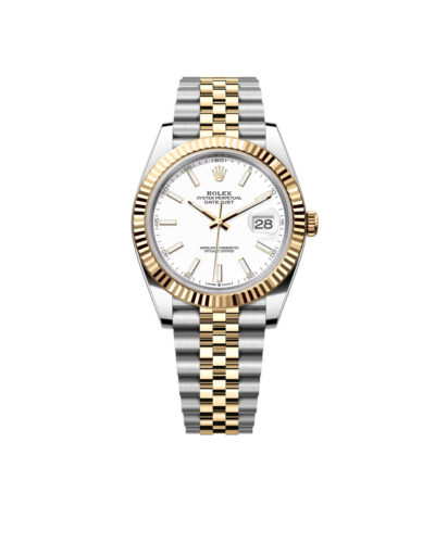Super Clone Rolex Datejust 36mm White Dial Yellow Gold Jubilee
