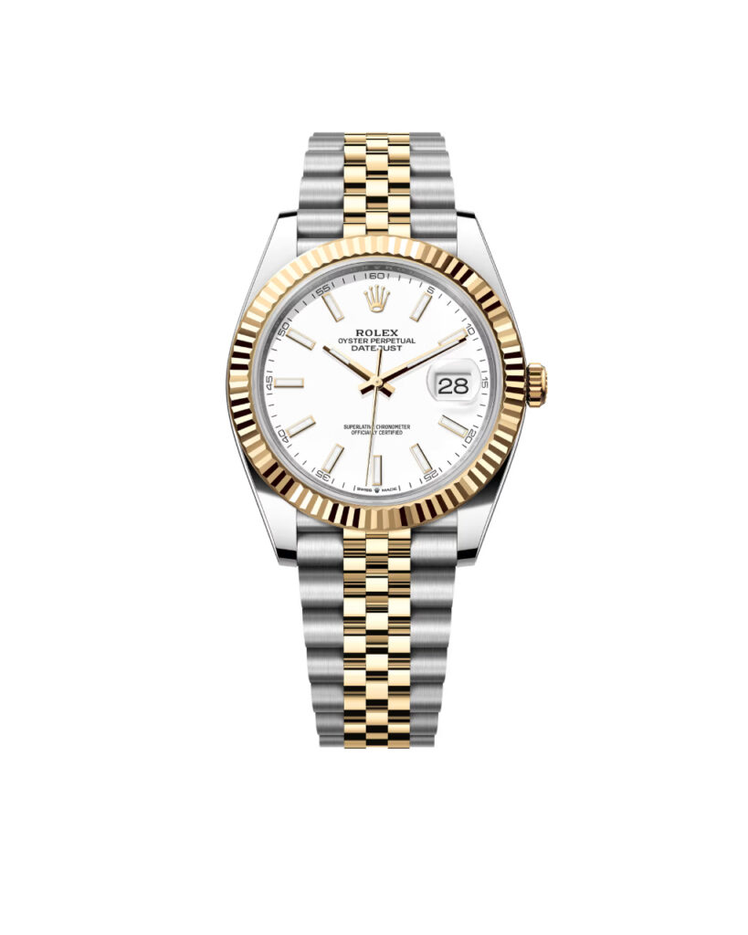 Super Clone Rolex Datejust 36mm White Dial Yellow Gold Jubilee