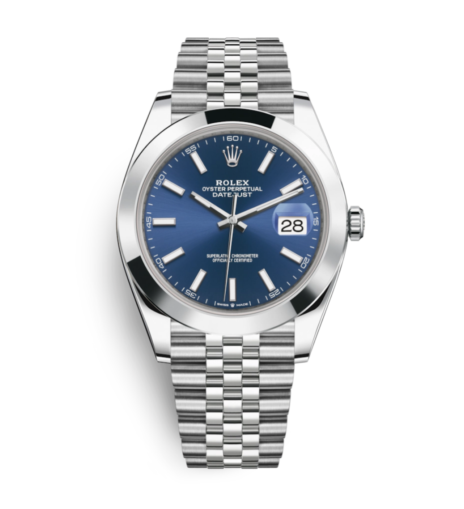 Super Clone Rolex Datejust Blue Dial Jubilee – Smooth Bezel