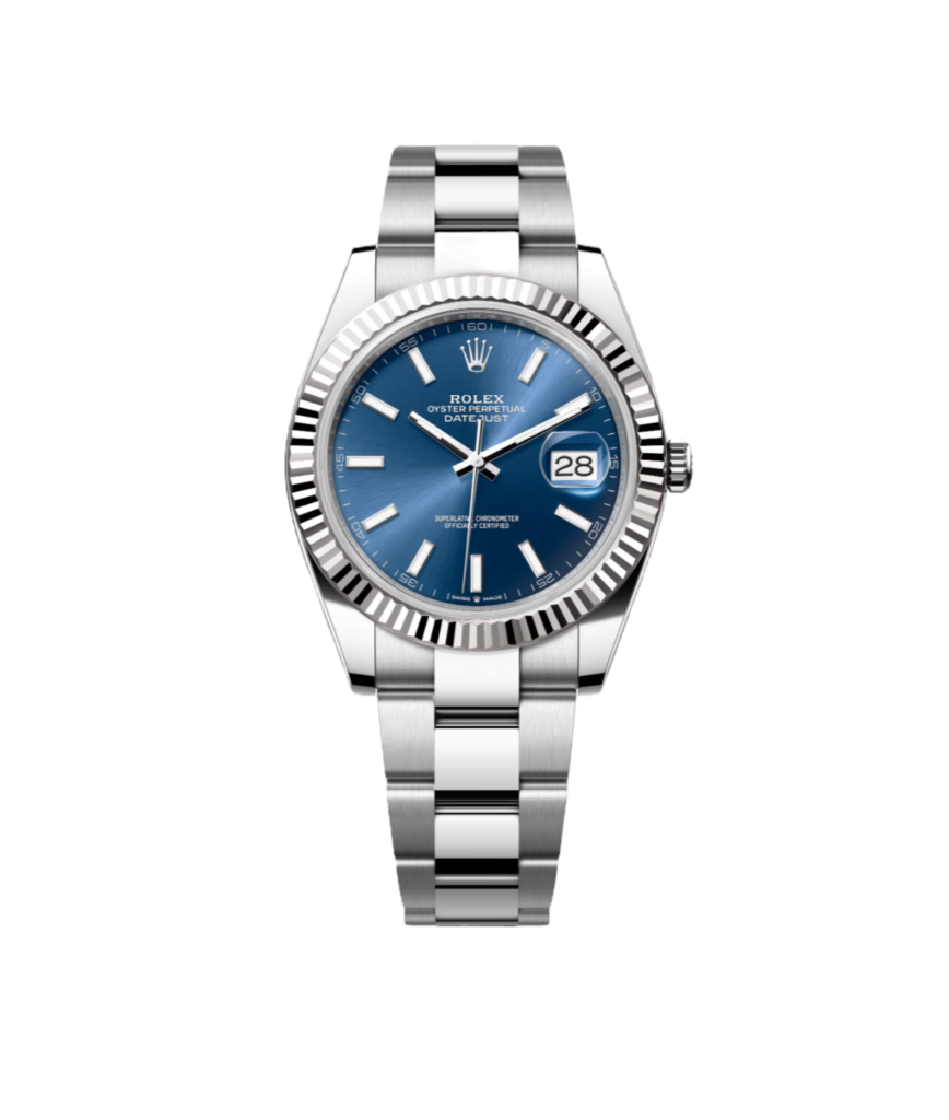 Super Clone Rolex, Datejust, Blue Dial Oyster