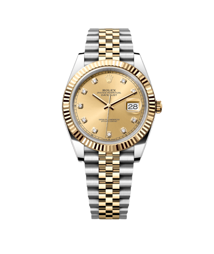 Super Clone Rolex Datejust Diamond Two Tone Diamond Dial
