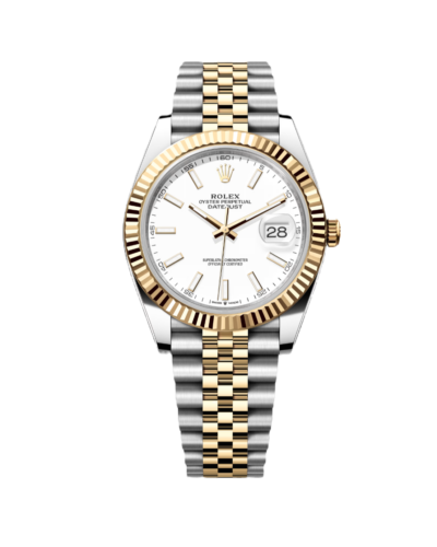Super Clone Rolex Datejust White And Yellow Gold