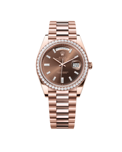 Super-Clone-Rolex-Day-Date-Everose-Gold-Chocolate-Set-With-Diamons-Dial-1