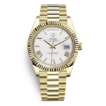 Super Clone Rolex Day-Date Gold – White Dial