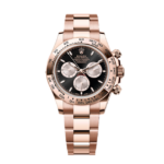 Super Clone Rolex Daytona Black Dial Rose Gold Oyster
