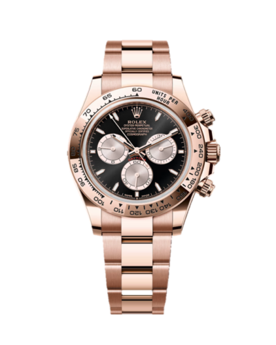 Super Clone Rolex Daytona Black Dial Rose Gold Oyster