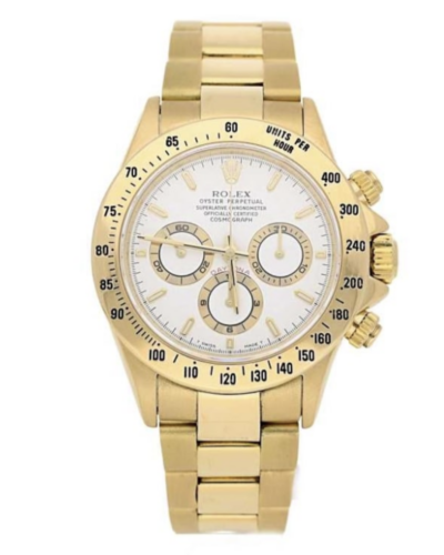 Super Clone Rolex Daytona Gold – White Dial