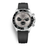 Super Clone Rolex Daytona Silver Oysterflex