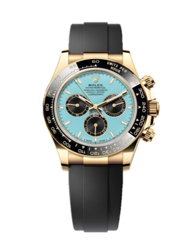 Super Clone Rolex Daytona Tiffany Blue Dial Gold Oysterflex