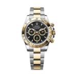 Super Clone Rolex Daytona Two Tone – Black Dial