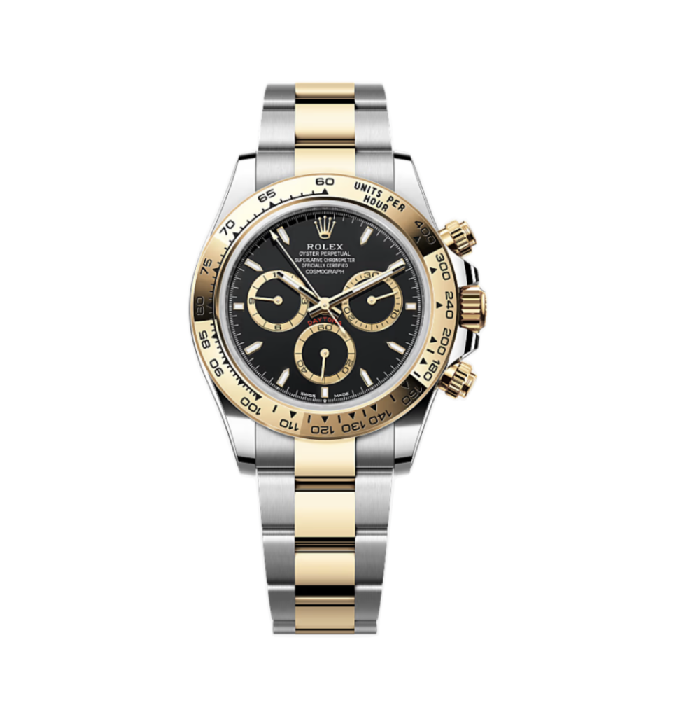 Super Clone Rolex Daytona Two Tone – Black Dial