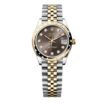 Super Clone Rolex , Domed , Oyster 31 mm, Oystersteel , Yellow Gold And Diamonds