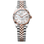 Super Clone Rolex , Fluted , Oyster 31 mm, Oystersteel And Everose Gold