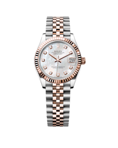 Super Clone Rolex , Fluted , Oyster 31 mm, Oystersteel And Everose Gold