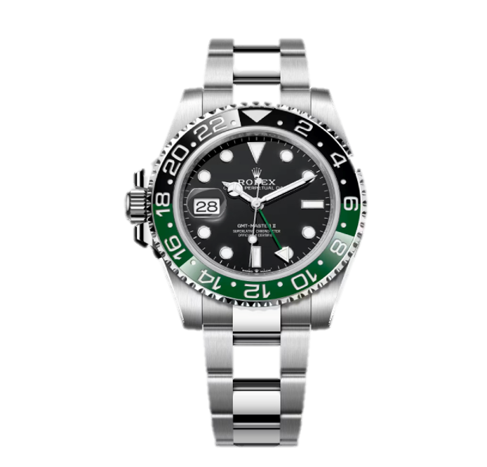 Super Clone Rolex GMT Master II Sprite Black Green Dial Oyster