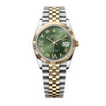 Super Clone Rolex , Olive Green, Datejust , 31 mm ,Oystersteel and  Yellow Gold
