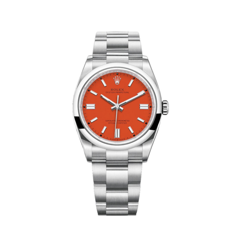 Super-Clone-Rolex-Oyster-Perpetual-Coral-Red-1