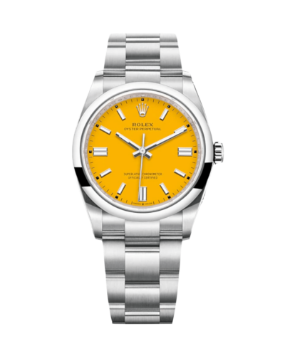Super Clone Rolex Oyster Perpetual Yellow Dial