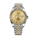 Super Clone Rolex Sky-Dweller Champagne Dial Jubilee