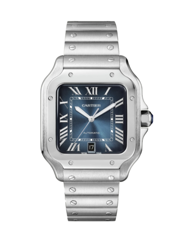 Super Clone Santos de Cartier Blue Dial