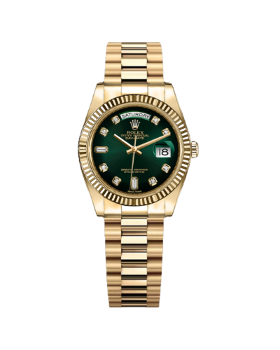 Super Clone Rolex Day-Date Gold Green Dial