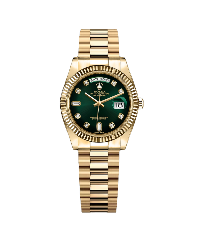 Super Clone Rolex Day-Date Gold Green Dial