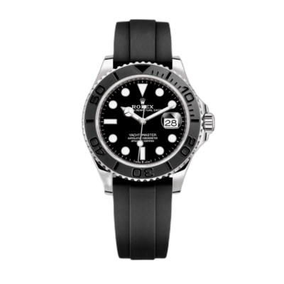 Super Clone Rolex Yacht Master Black Oysterflex