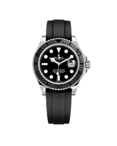 Super Clone Rolex Yacht Master Black Oysterflex