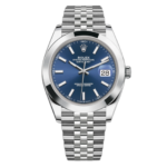 Super Clone Rolex Datejust Blue Dial Jubilee - Smooth Bezel