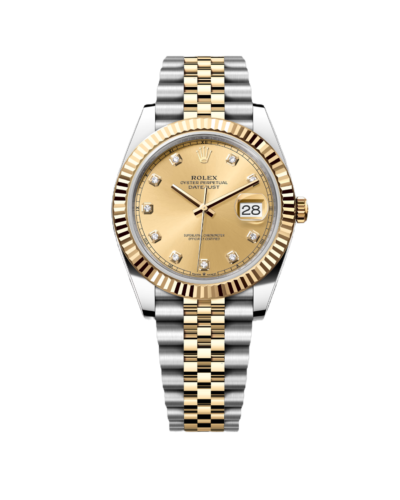 Super Clone Rolex Datejust Diamond Two Tone Diamond Dial