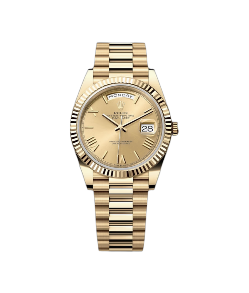 Super Clone Rolex Day-Date Gold - Gold Dial