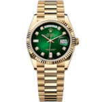 Super Clone Rolex Day Date Green Diamond Dial Gold President