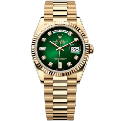 Super Clone Rolex Day Date Green Diamond Dial Gold President