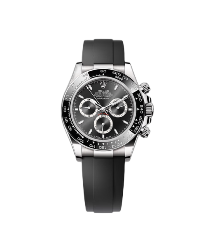 Super Clone Rolex Daytona Black Dial Oysterflex