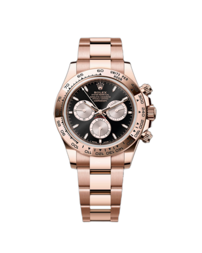 Super Clone Rolex Daytona Black Dial Rose Gold Oyster