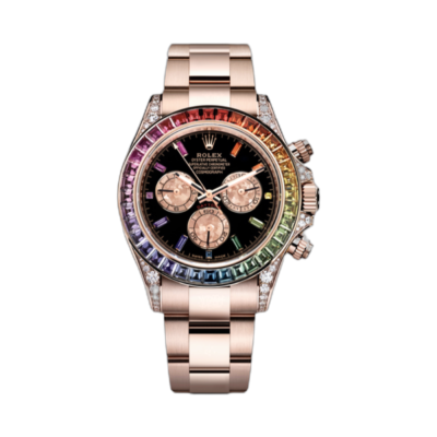Super Clone Rolex Daytona Rose Gold Rainbow