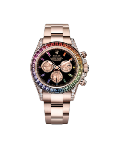 Super Clone Rolex Daytona Rose Gold Rainbow