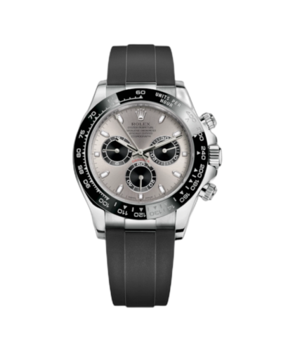 Super Clone Rolex Daytona Silver Oysterflex