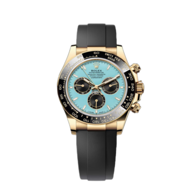 Super Clone Rolex Daytona Tiffany Blue Dial Gold Oysterflex