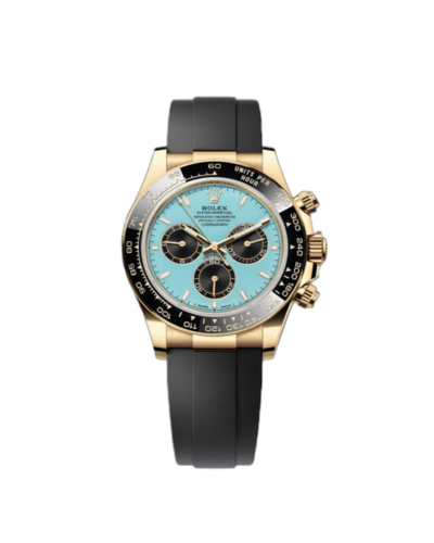 Super Clone Rolex Daytona Tiffany Blue Dial Gold Oysterflex