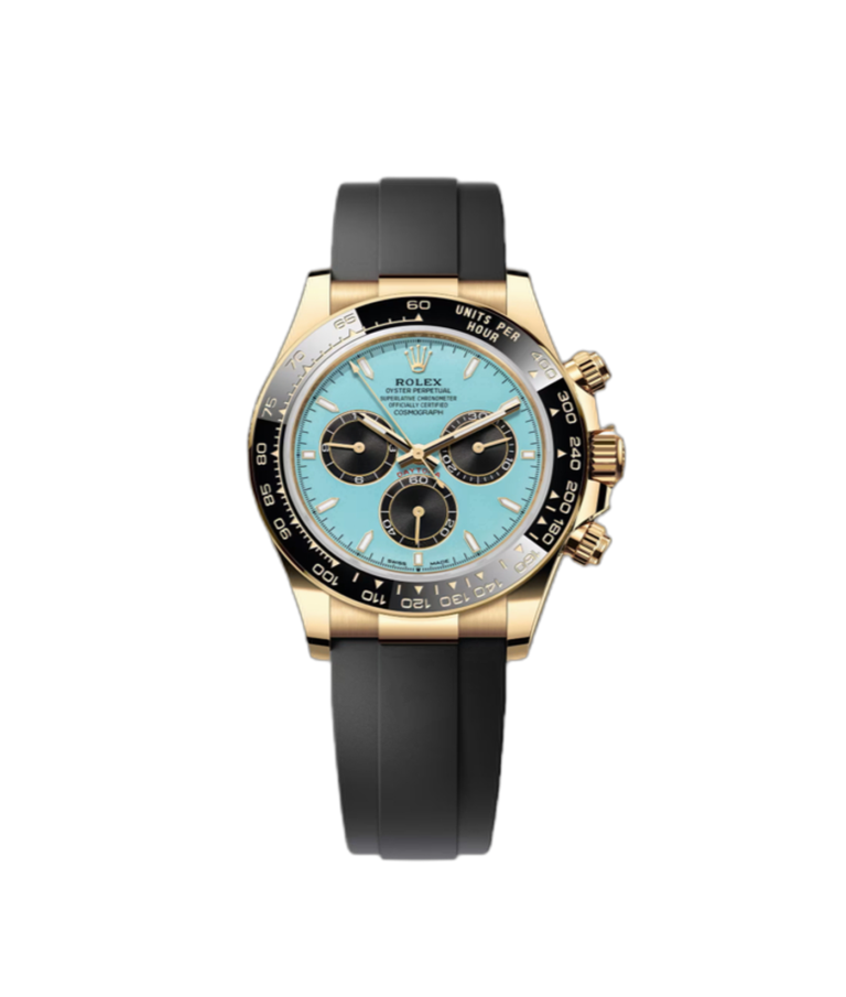 Super Clone Rolex Daytona Tiffany Blue Dial Gold Oysterflex