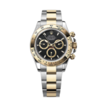 Super Clone Rolex Daytona Two Tone - Black Dial