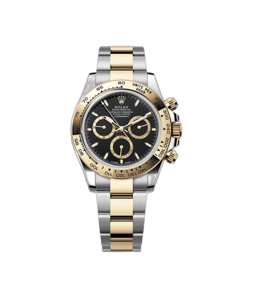 Super Clone Rolex Daytona Two Tone - Black Dial