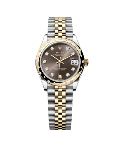 Super Clone Rolex , Domed , Oyster 31 mm, Oystersteel , Yellow Gold And Diamonds