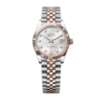 Super Clone Rolex , Fluted , Oyster 31 mm, Oystersteel And Everose Gold